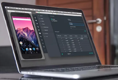 2 Women examining laptop